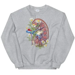 Nieren Unisex Sweatshirt - Floral | Codex Anatomicus Online