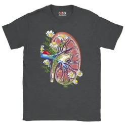 Nieren Unisex T-Shirt - Floral | Codex Anatomicus Fashion