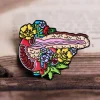 Pankreas mit Blumen - Emaille Pin | Codex Anatomicus Sale
