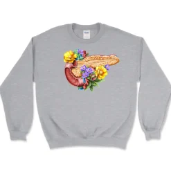 Pankreas Unisex Sweatshirt - Floral | Codex Anatomicus Best