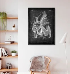 Präparierte Herz Anatomie II - Chalkboard | Codex Anatomicus Outlet