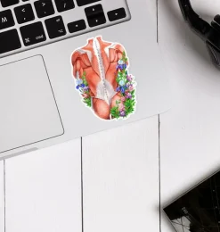 Rücken Anatomie Aufkleber - Floral | Codex Anatomicus New