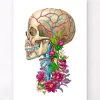 Schädel Anatomie II - Floral - Weiß | Codex Anatomicus Hot