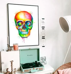 Schädel II - Aquarell | Codex Anatomicus New