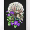 Schädel mit Blumen - Schwarz | Codex Anatomicus Hot