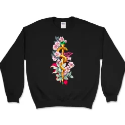 Äskulapstab Unisex Sweatshirt - Floral | Codex Anatomicus New