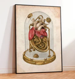 Steampunk Herz Kunst | Codex Anatomicus New