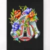 Stimmbänder - Floral - Schwarz | Codex Anatomicus Online