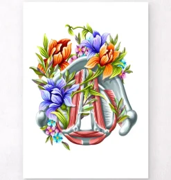 Stimmbänder - Floral - Weiß | Codex Anatomicus Sale