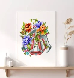 Stimmbänder - Floral - Weiß | Codex Anatomicus Sale