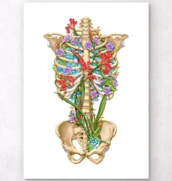 Thorax Anatomie II - Floral - Weiß | Codex Anatomicus Sale