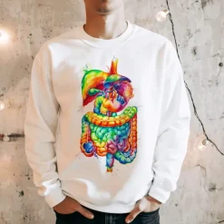 Verdauungssystem Unisex Sweatshirt - Aquarell | Codex Anatomicus Online