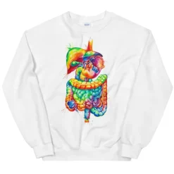 Verdauungssystem Unisex Sweatshirt - Aquarell | Codex Anatomicus Online