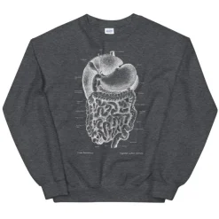 Verdauungssystem Unisex Sweatshirt - Chalkboard | Codex Anatomicus Outlet