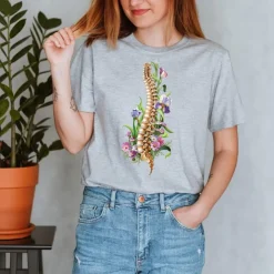 Wirbelsäule Unisex T-Shirt - Floral | Codex Anatomicus New