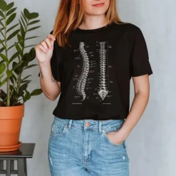 Wirbelsäule Unisex T-Shirt - Chalkboard | Codex Anatomicus Hot