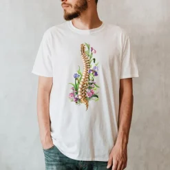 Wirbelsäule Unisex T-Shirt - Floral | Codex Anatomicus New