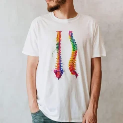 Wirbelsäule Unisex T-Shirt - Aquarell | Codex Anatomicus Discount