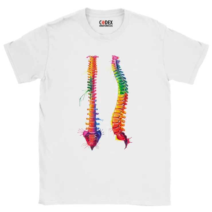 Wirbelsäule Unisex T-Shirt - Aquarell | Codex Anatomicus Discount