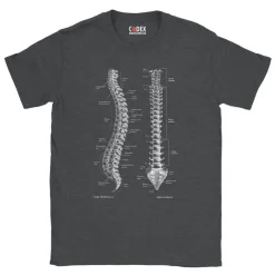Wirbelsäule Unisex T-Shirt - Chalkboard | Codex Anatomicus Hot