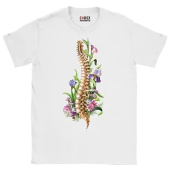 Wirbelsäule Unisex T-Shirt - Floral | Codex Anatomicus New