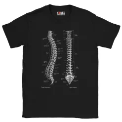 Wirbelsäule Unisex T-Shirt - Chalkboard | Codex Anatomicus Hot
