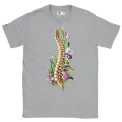 Wirbelsäule Unisex T-Shirt - Floral | Codex Anatomicus New