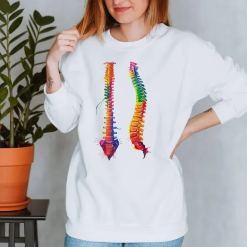 Wirbelsäulen Unisex Sweatshirt - Aquarell | Codex Anatomicus Fashion