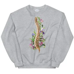 Wirbelsäulen Unisex Sweatshirt - Floral | Codex Anatomicus Hot