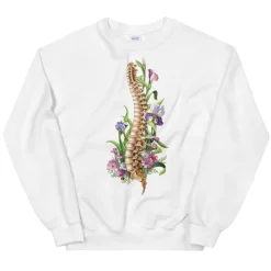 Wirbelsäulen Unisex Sweatshirt - Floral | Codex Anatomicus Hot