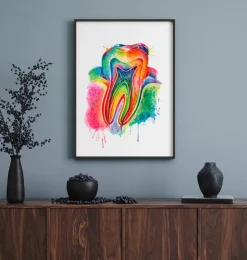 Zahn Anatomie - Aquarell | Codex Anatomicus Discount
