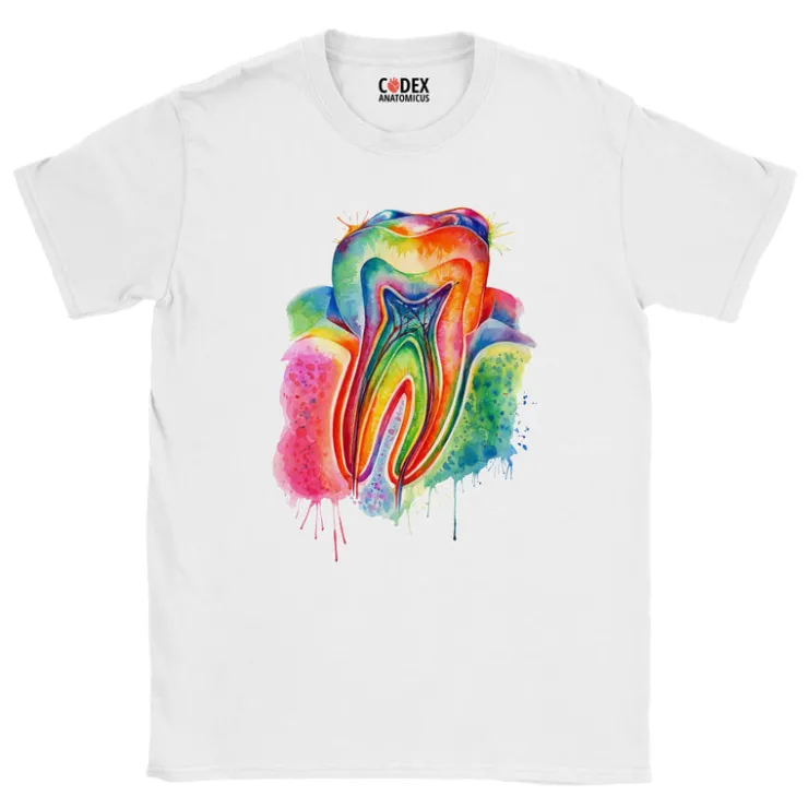 Zahn Unisex T-Shirt - Aquarell | Codex Anatomicus Online