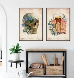 Zahnanatomie II - Floral - Vintage | Codex Anatomicus Clearance