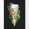 Zahnanatomie III - Floral - Schwarz | Codex Anatomicus Best