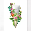 Zahnanatomie III - Floral - Weiß | Codex Anatomicus Clearance