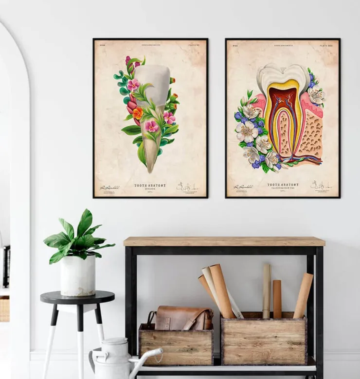 Zahnanatomie III - Floral - Vintage | Codex Anatomicus Fashion