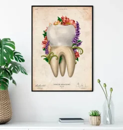 Zahnanatomie IV - Floral - Vintage | Codex Anatomicus Best